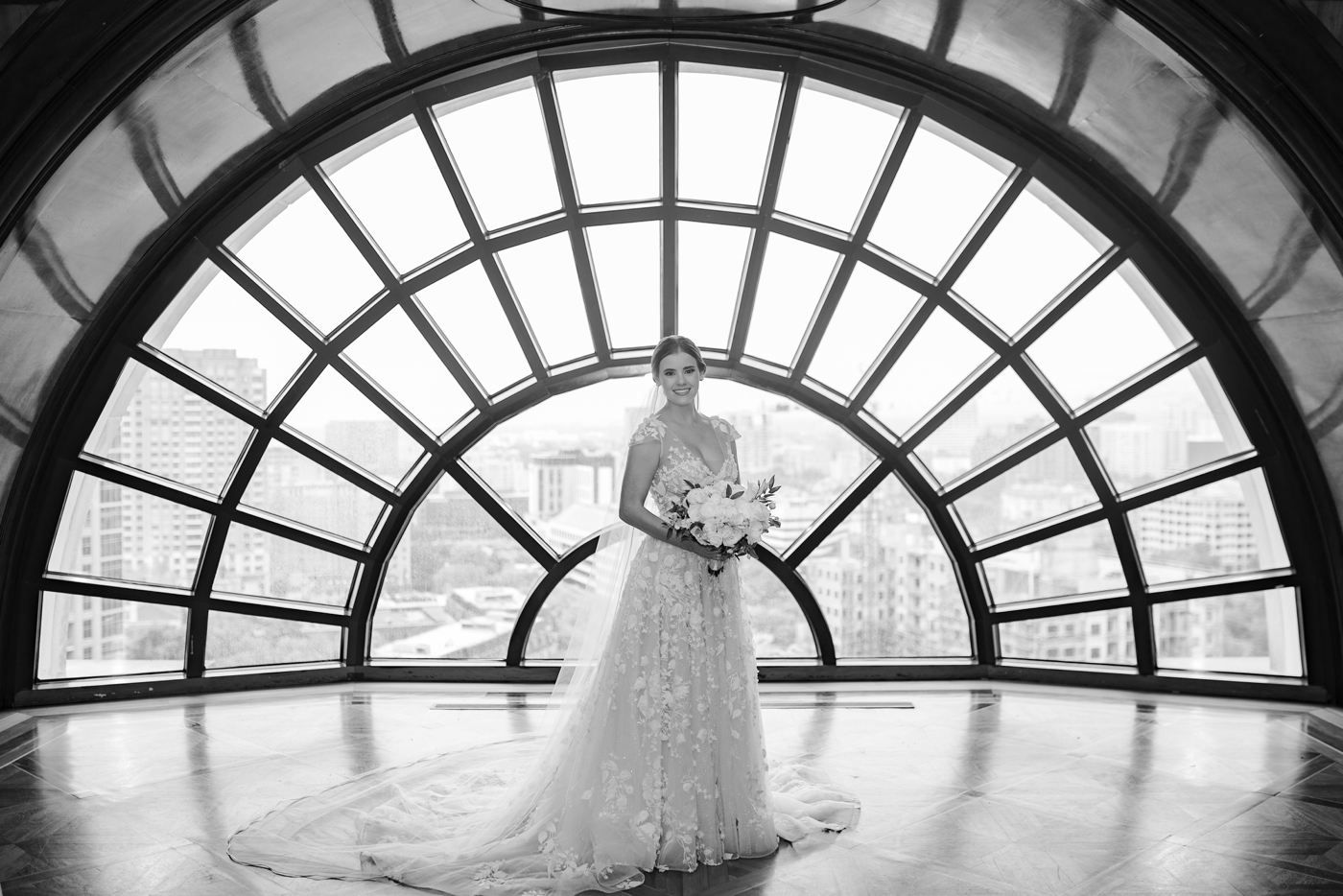 Bridal session at Hotel Crescent Court