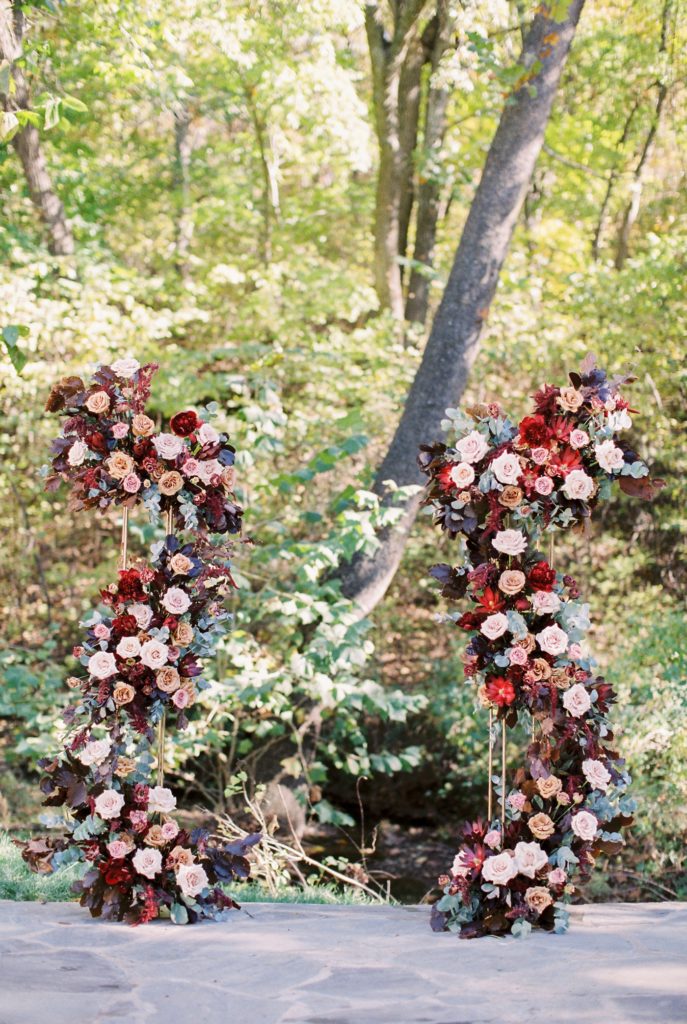 Rose arch for outdoor ceremony