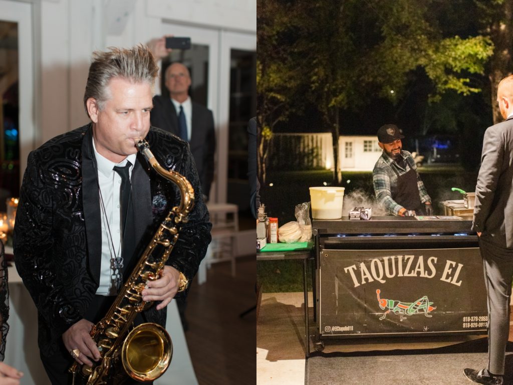 Live music for a fall wedding at Spain Ranch
