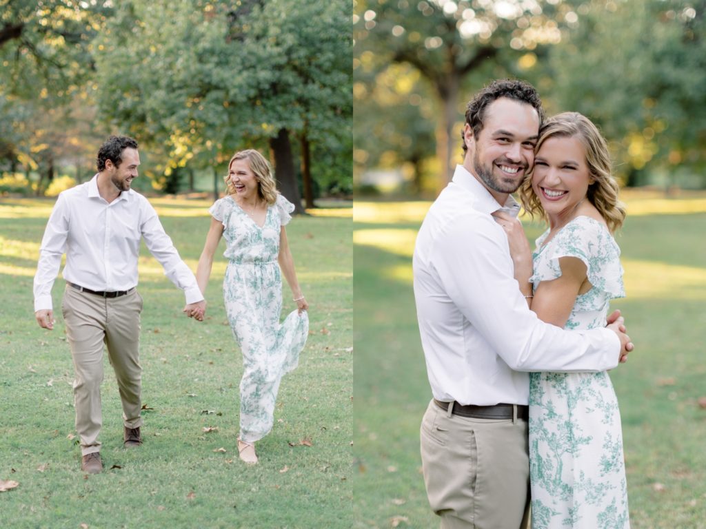 Romantic engagement session in Tulsa