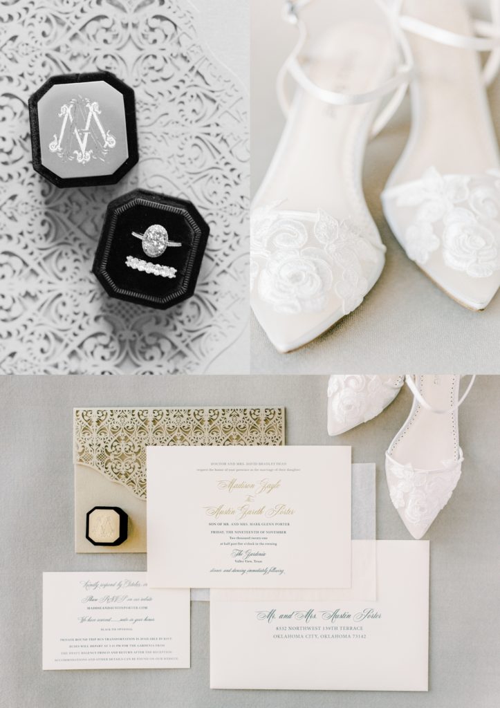 Timeless wedding day details
