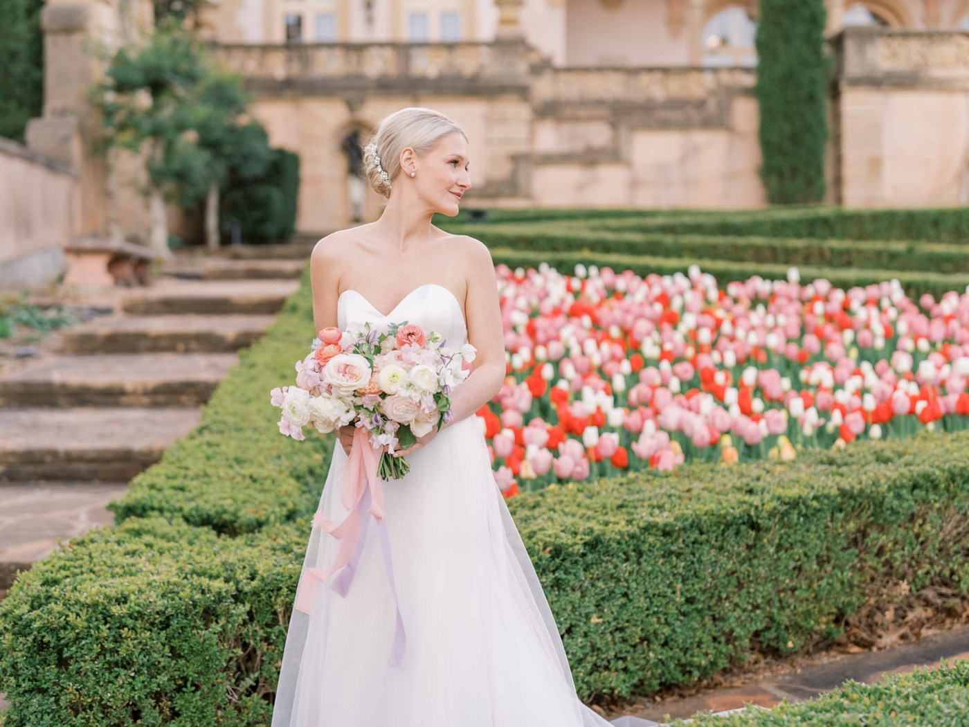 Tulip season bridal session