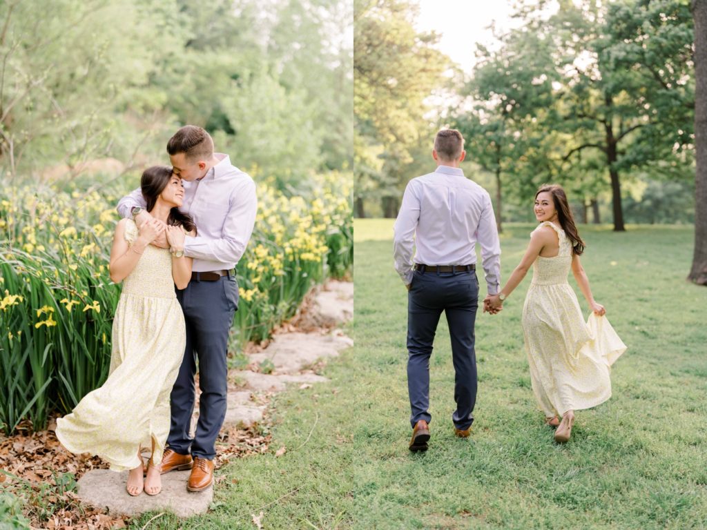 Outdoor engagement session