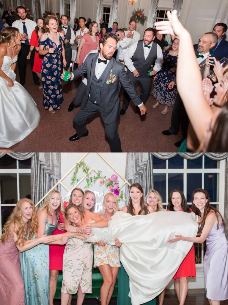 Fun wedding reception photography at The Mayo Hotel by Holly Felts Photography