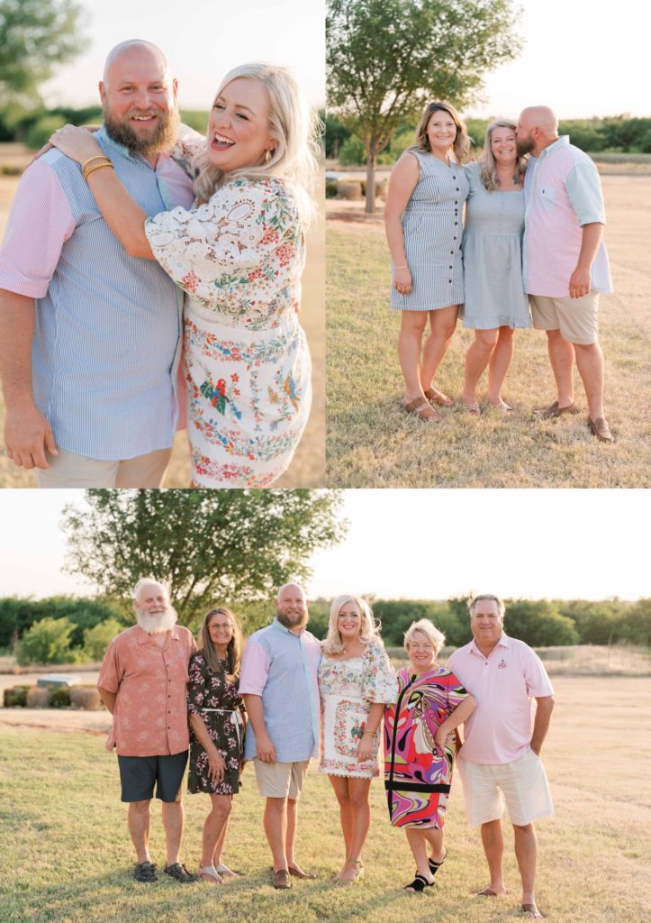 Couple and family portraits for couples shower by Holly Felts Photography