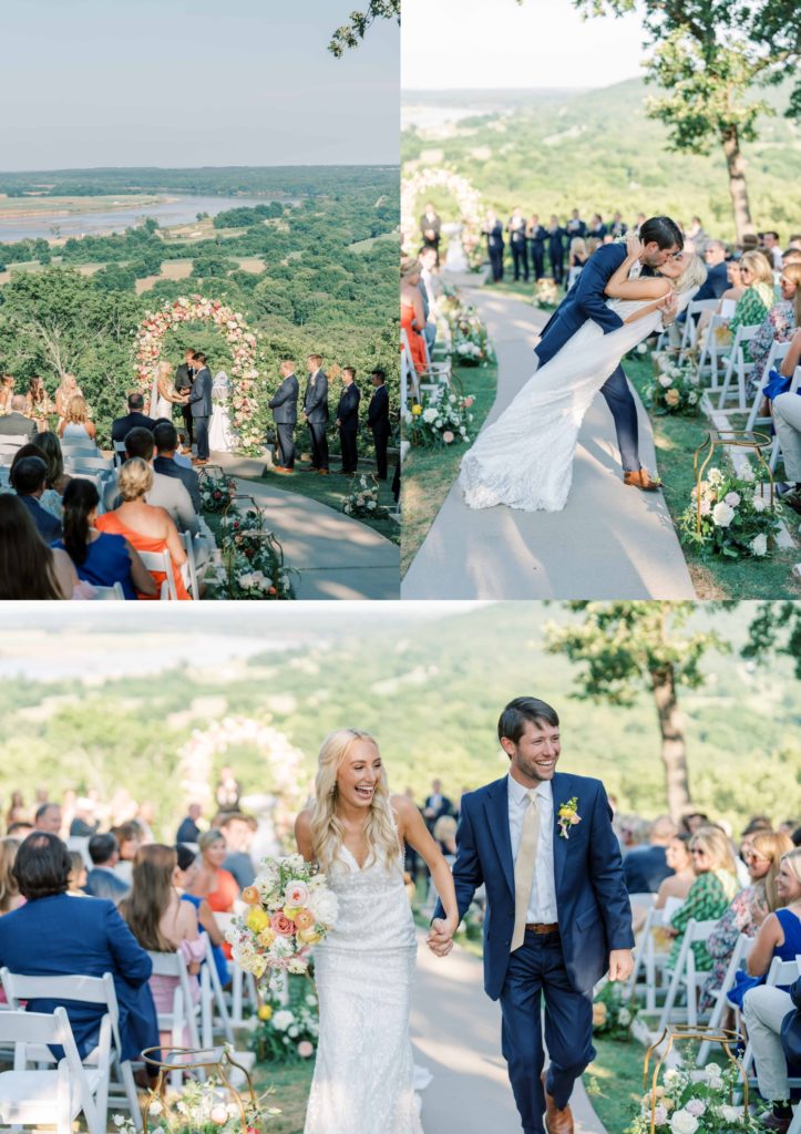 Wedding ceremony at Dream Point Ranch