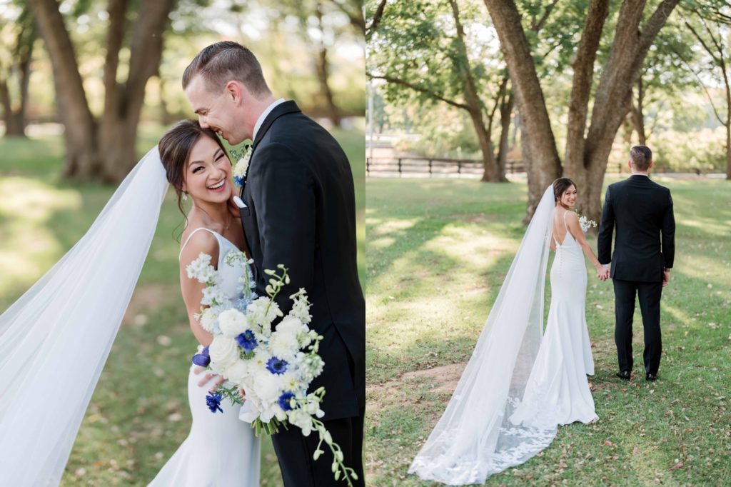 Bride and groom wedding day portraits in Tulsa, Oklahoma 