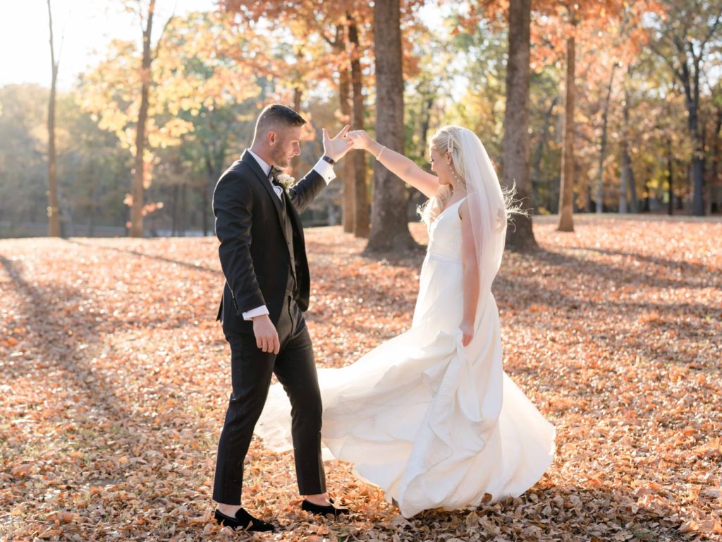 Fall bridal portraits at Spain Ranch