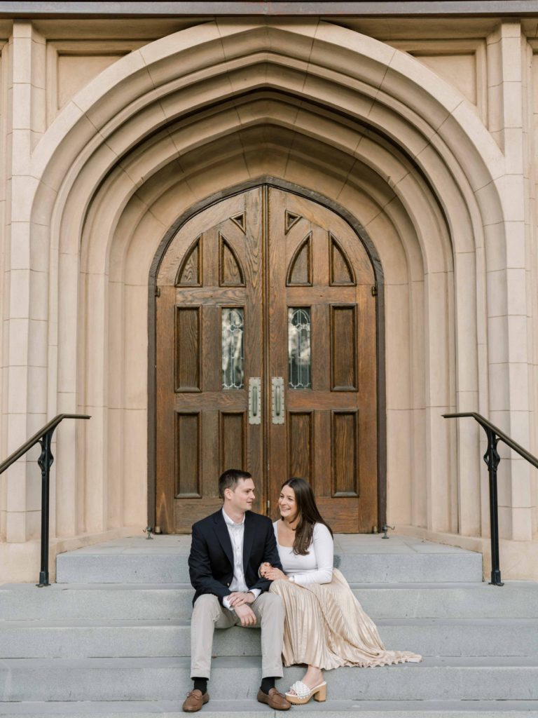 Golden hour engagement session in Columbia, South Carolina 