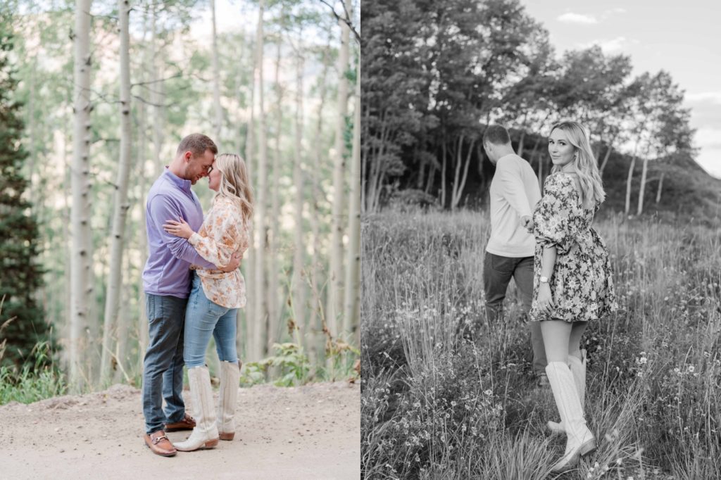 Engagement Session in Crested Butte, Colorado with photography by Holly Felts