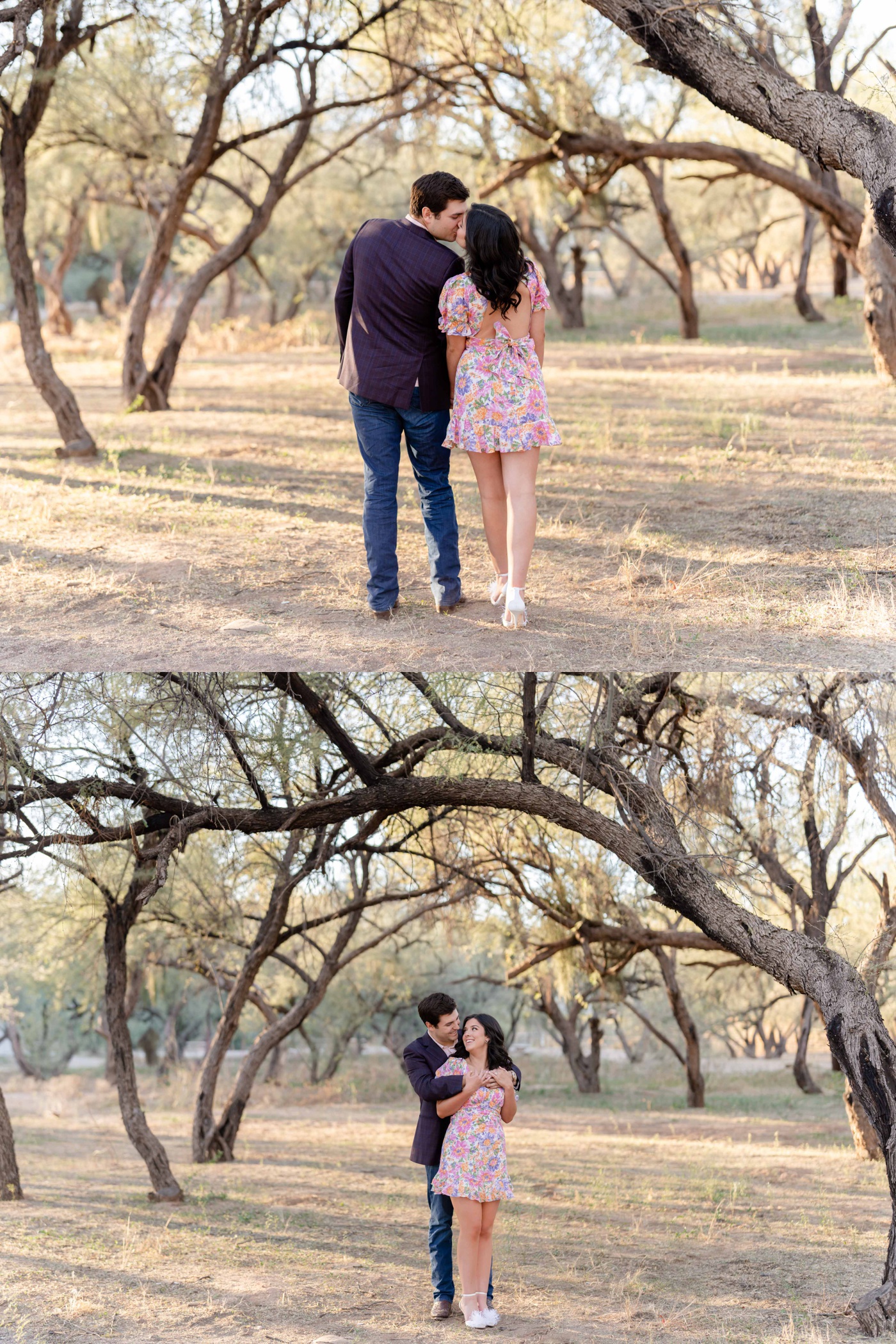 Engagement session in Scottsdale at golden hour