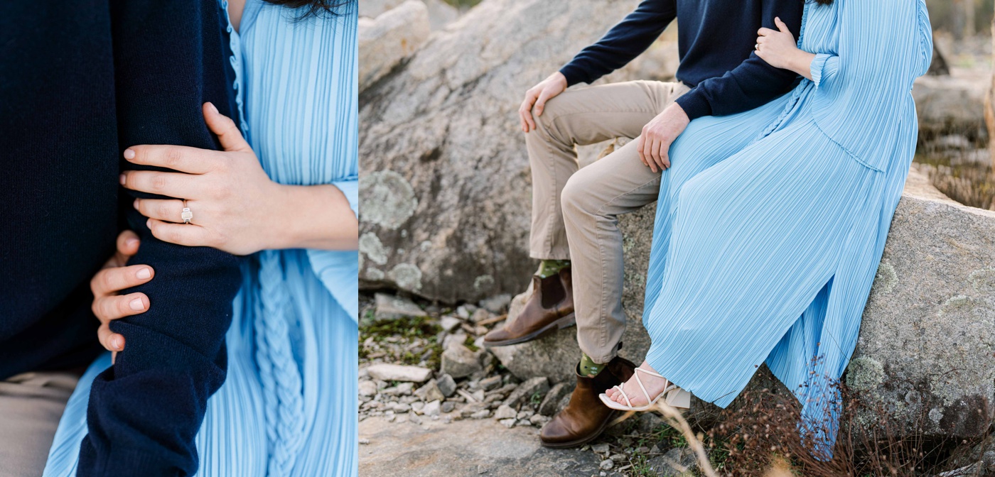 Atlanta engagement session at Arabia Mountain