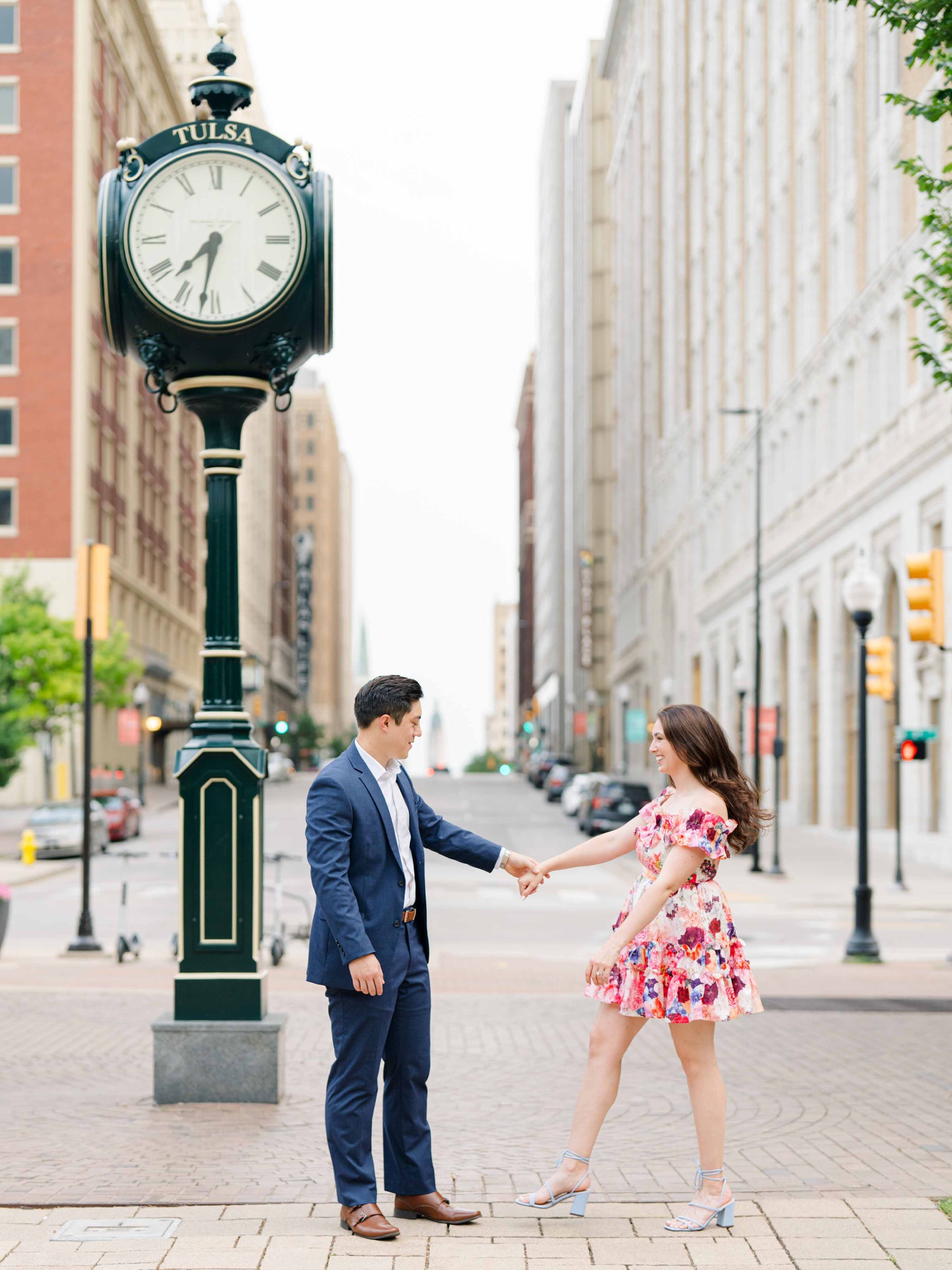 Downtown Tulsa engagement session