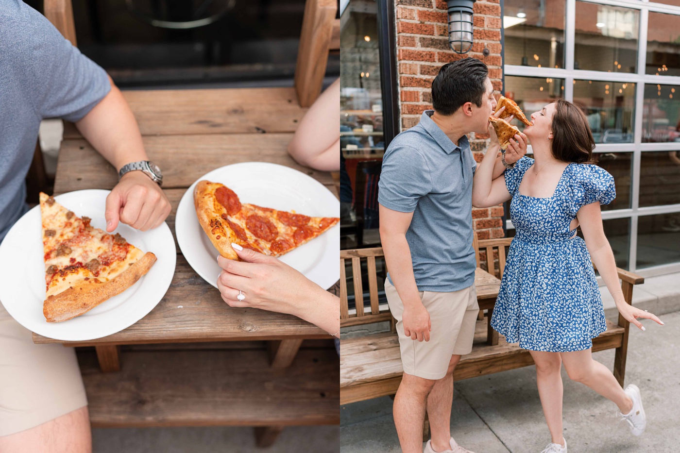 Tulsa engagement session at Andolini's Pizzeria