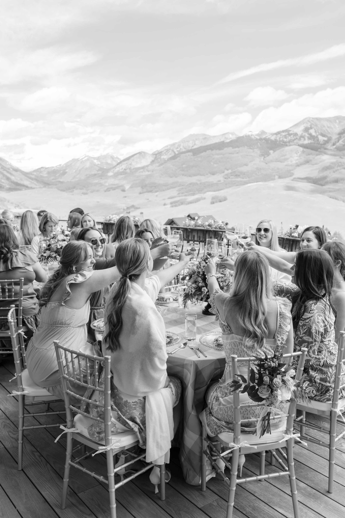 Bridal luncheon in Crested Butte, Colorado