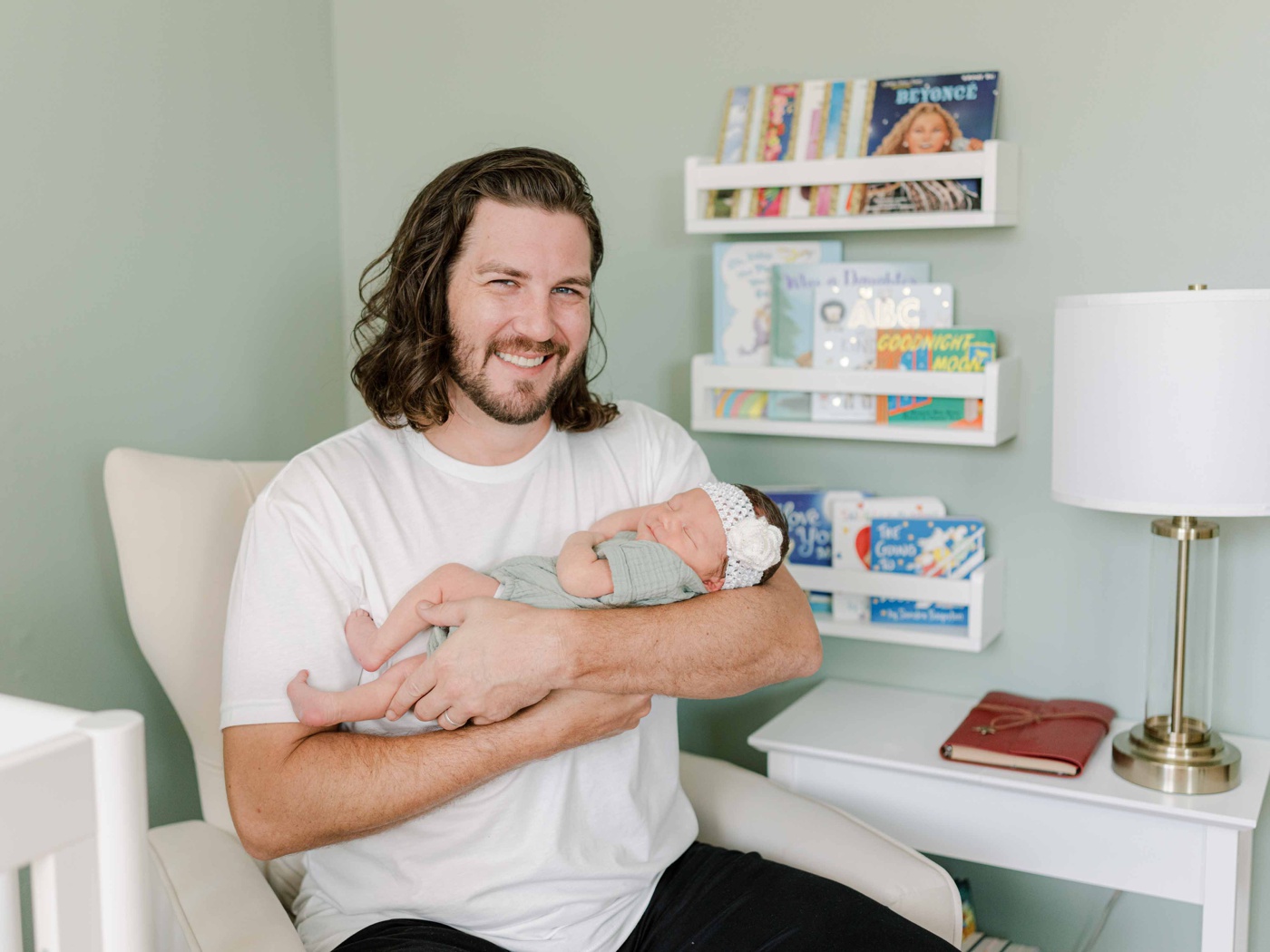 In-home newborn session in Tulsa