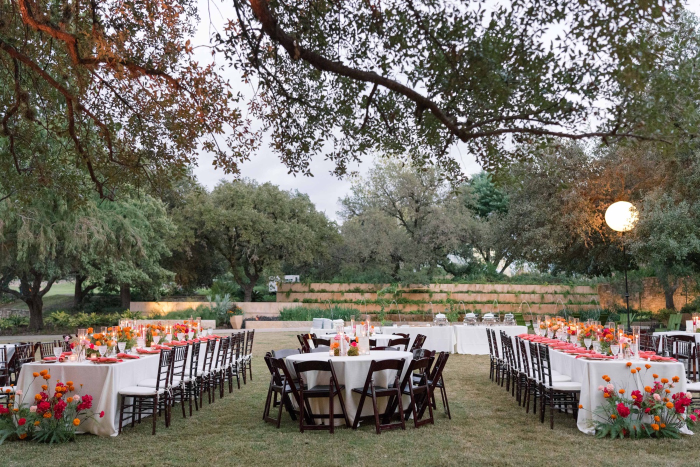 Wedding reception at San Antonio Botanical Garden