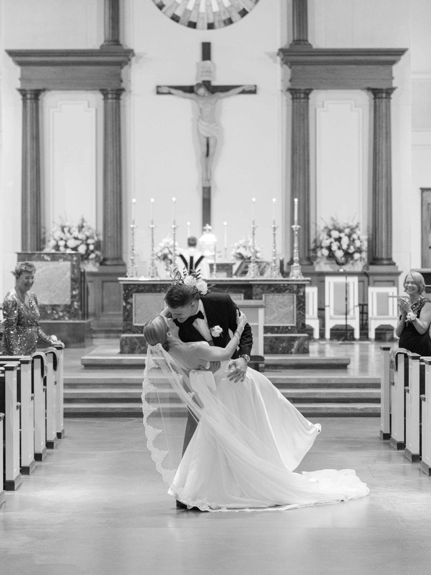 Wedding ceremony at St. Peter's Catholic Church in Beaufort, SC