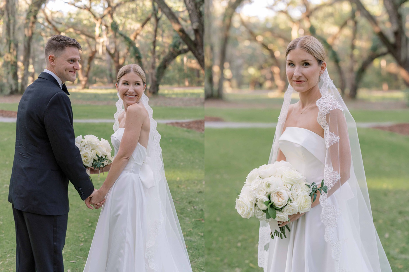 Bridal portraits at Spring Island Club