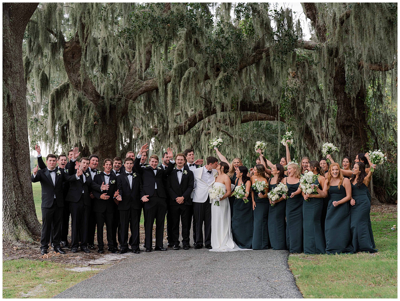 wedding party in amelia island