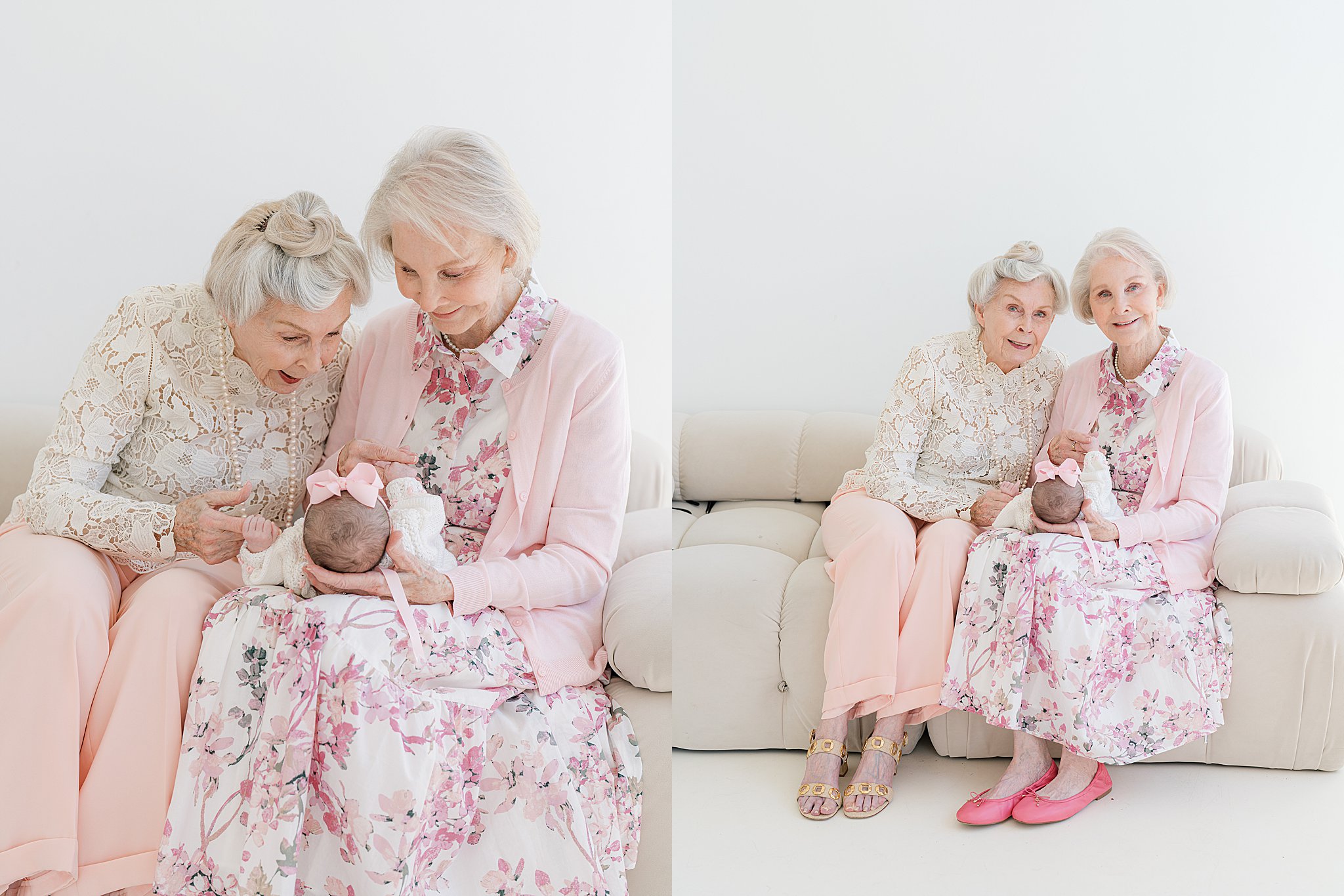 Grandmother and newborn photo Tulsa