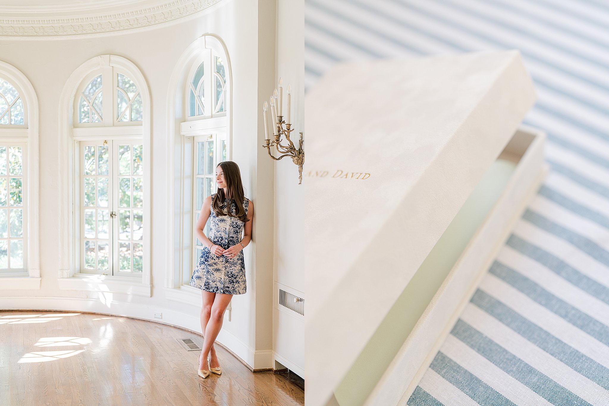 Portrait of Parlor Paperie founder at The Mansion at Woodward Park during her Tulsa branding photography session.
