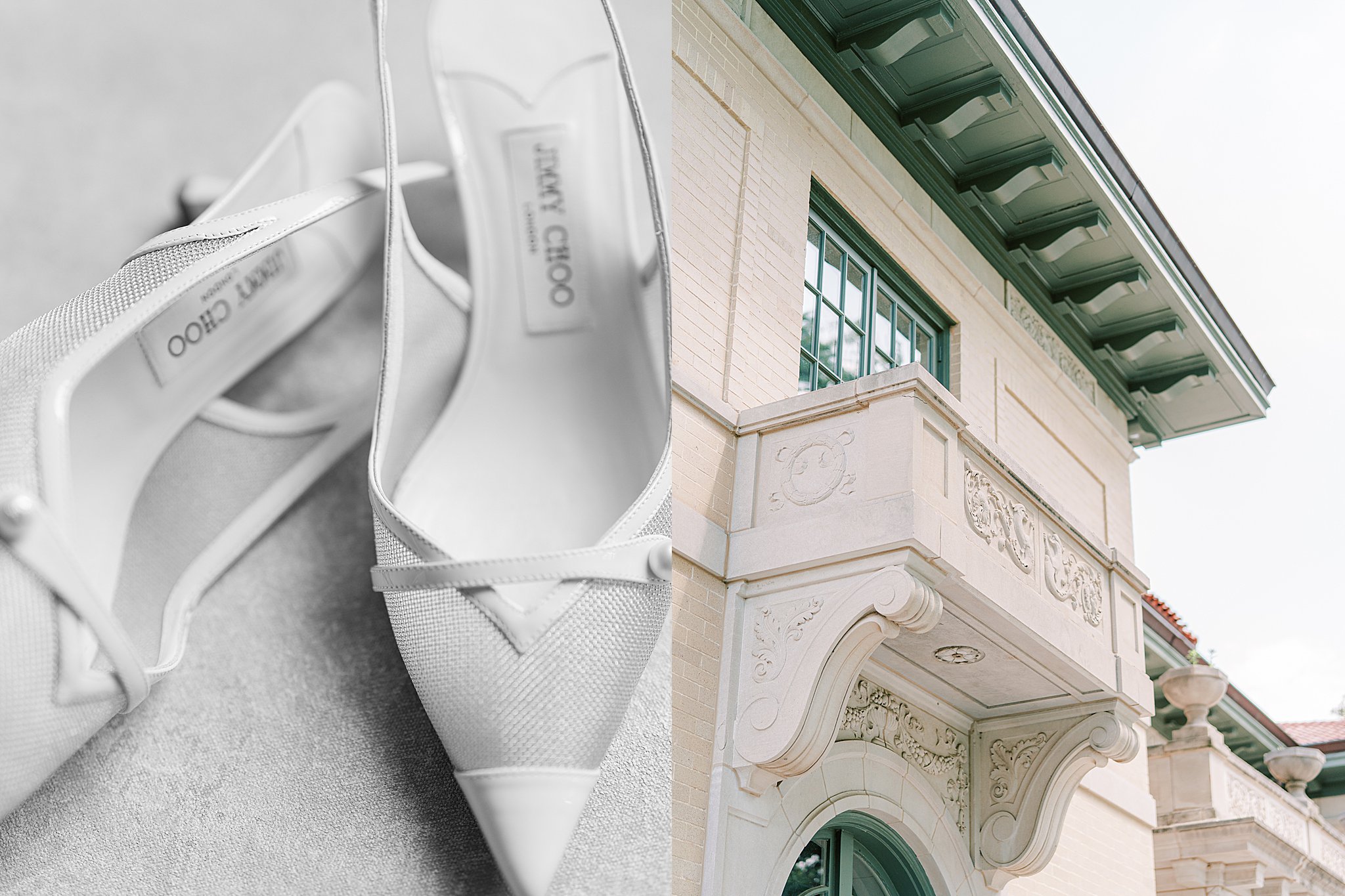 Tulsa wedding photography of wedding rings, invitations, and decorative details