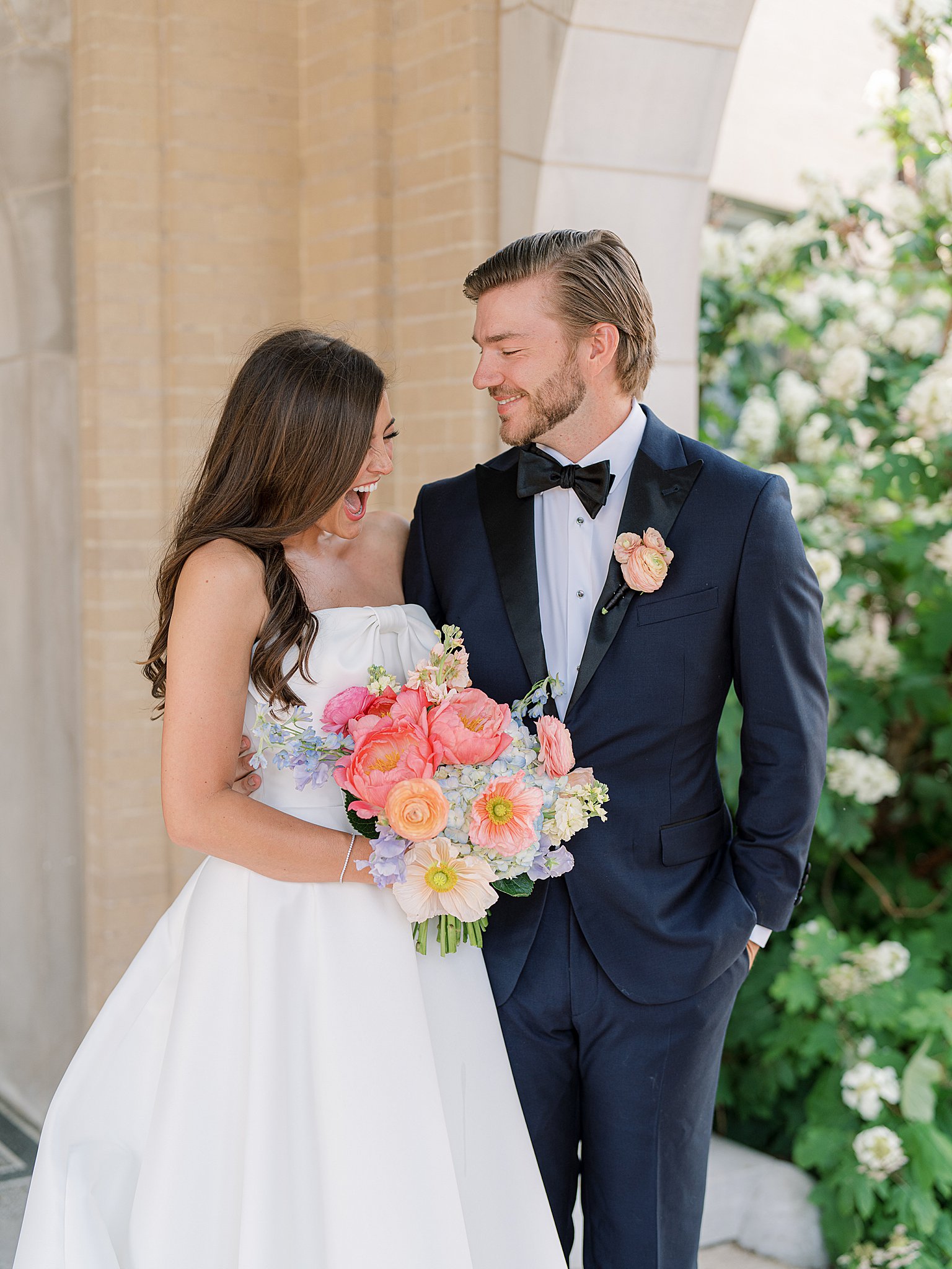 Tulsa wedding photography capturing the emotional bride and groom first look at Chapman and Libby’s wedding