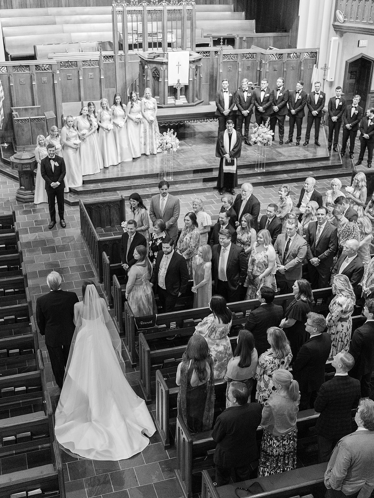 Tulsa wedding photography capturing Chapman and Libby’s wedding ceremony at First Presbyterian Church