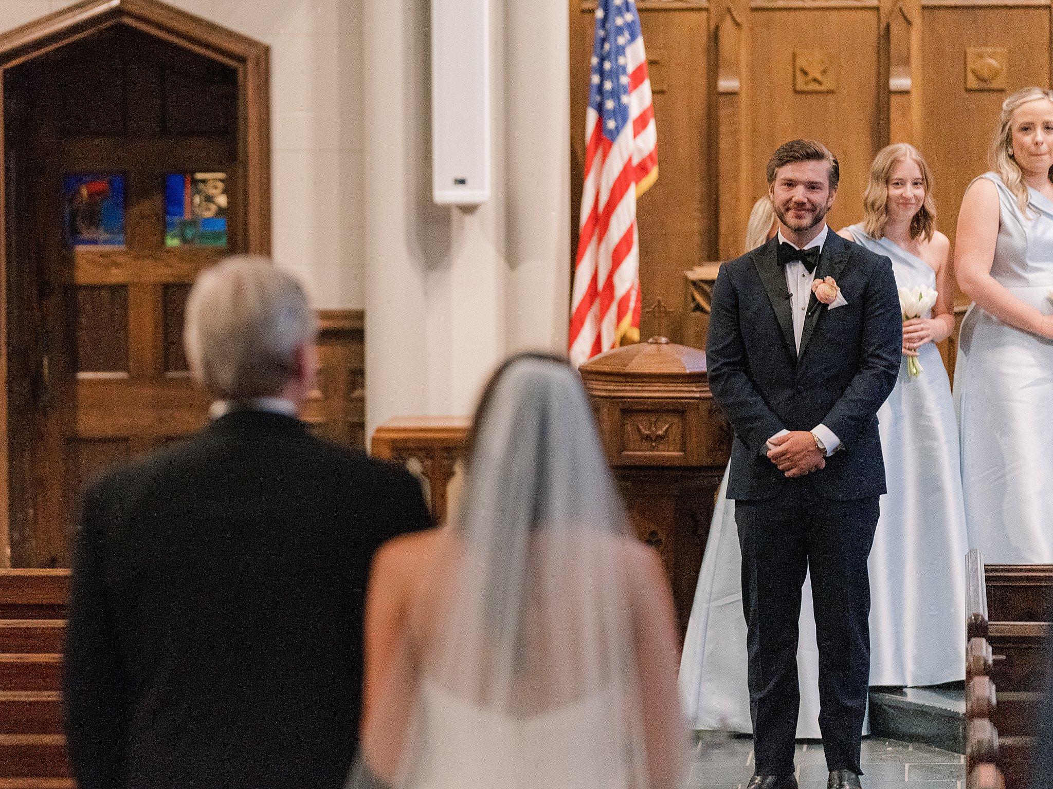 Tulsa wedding photography capturing Chapman and Libby’s wedding ceremony at First Presbyterian Church