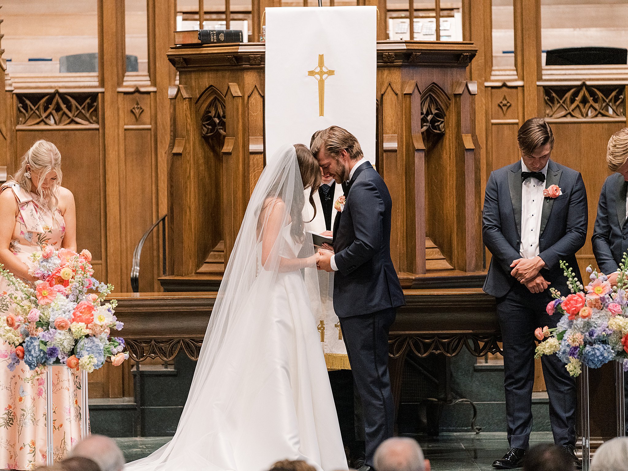 Tulsa wedding photography capturing Chapman and Libby’s wedding ceremony at First Presbyterian Church