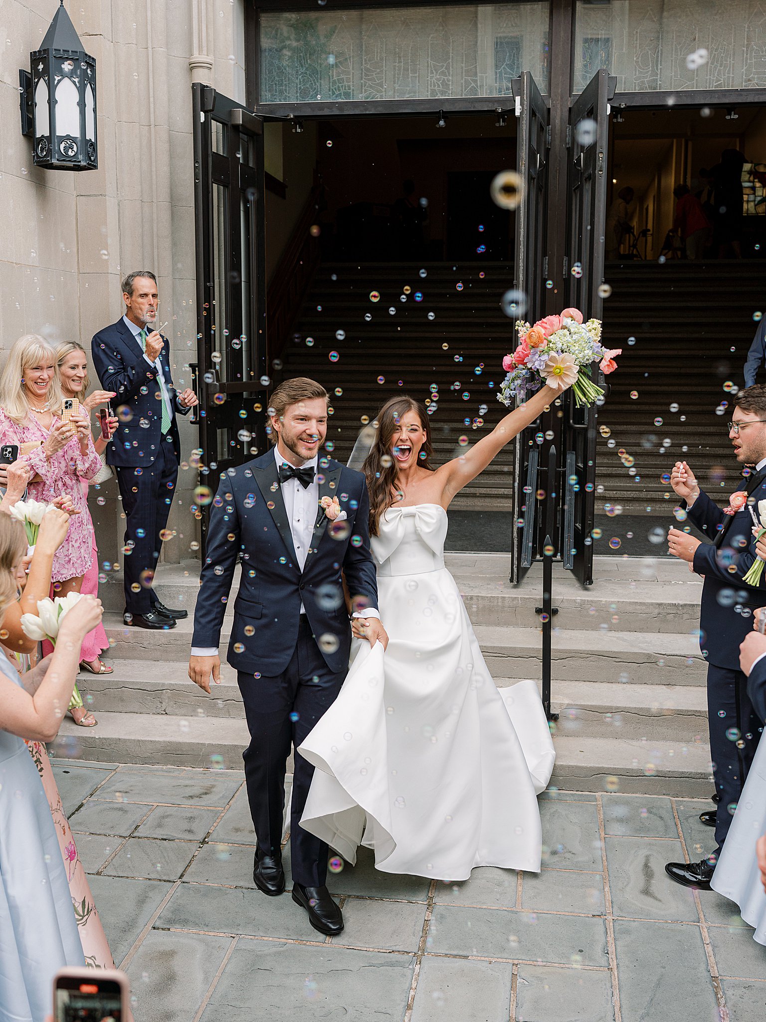 Tulsa wedding photography capturing Chapman and Libby’s wedding ceremony at First Presbyterian Church