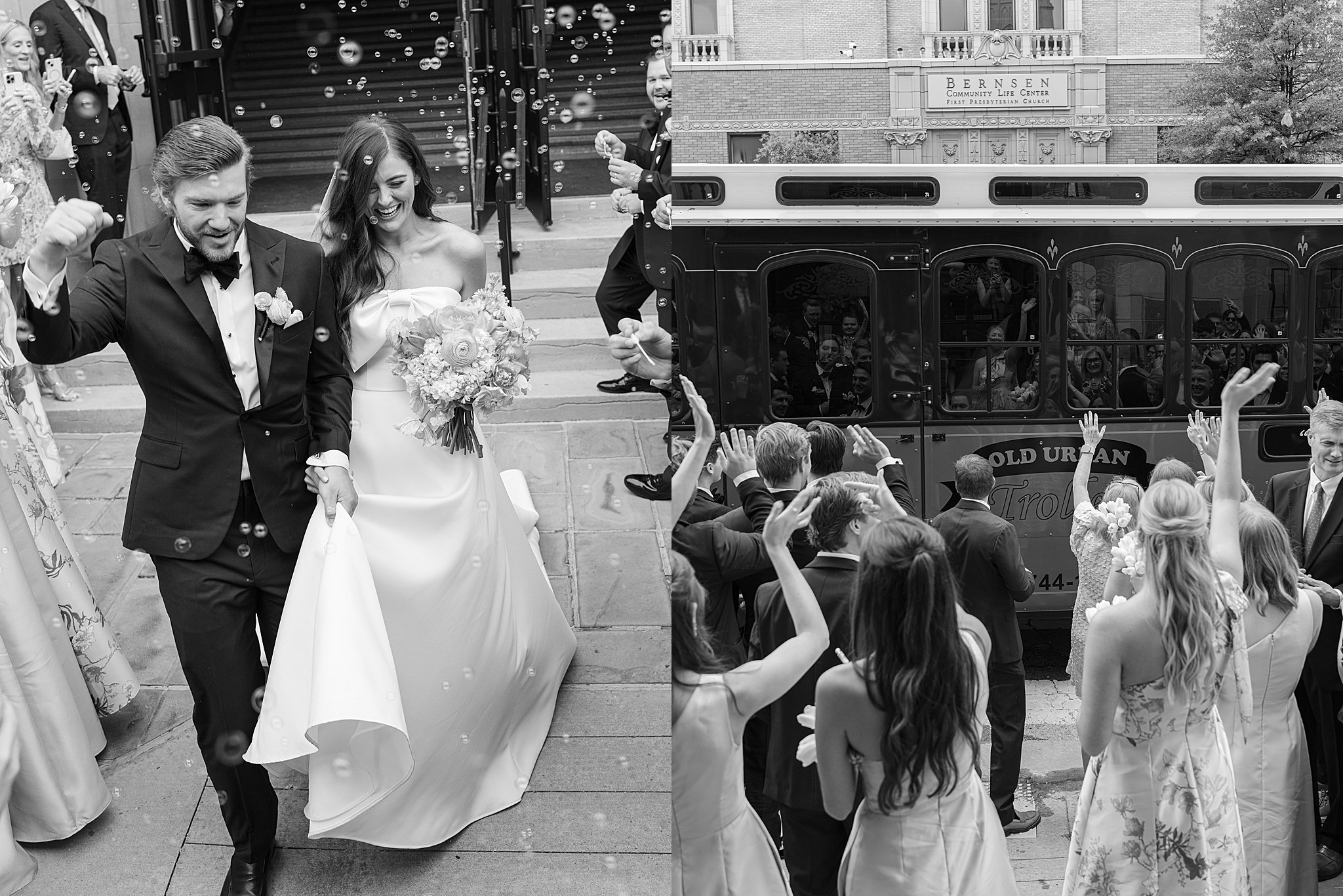 Tulsa wedding photography capturing Chapman and Libby’s wedding ceremony at First Presbyterian Church